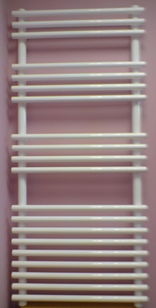 ULTRAHEAT WINDSOR WHITE BATHROOM H1150mm x W500mm CONTEMPORARY TUBE ON TUBE MULTIRAIL/TOWEL WARMER, WIN5W11W